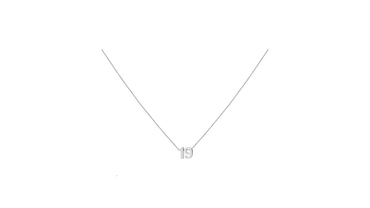 Loxuakam Number 19 Necklace For Women Dainty Silver Plated Number