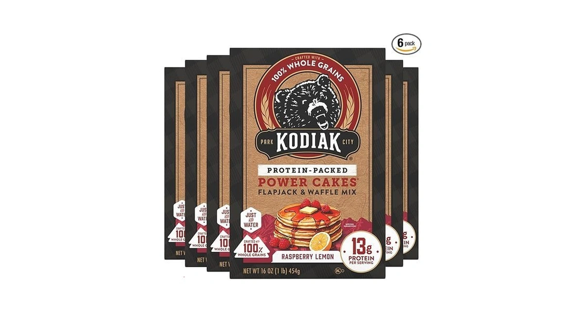 Kodiak Cakes Power Cakes, Pancake & Waffle Mix, Raspberry Lemon,