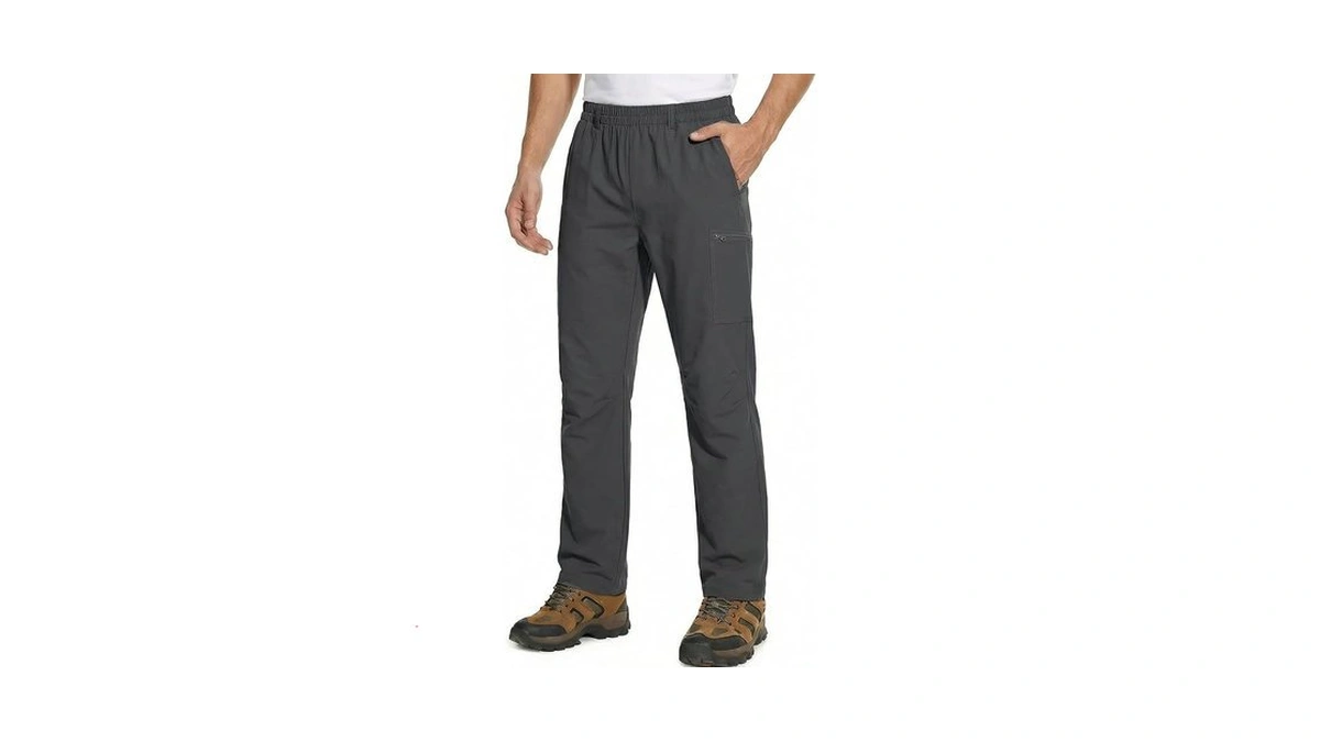 Auxo Mens Hiking Pants Lightweight Quick Dry Water Resistant Ripstop