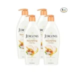 Jergens Nourishing Honey Dry Skin Moisturizer, With Illuminating Hydralucence Blend,