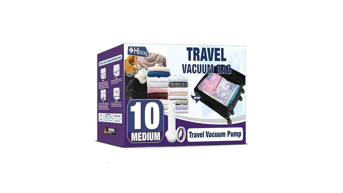 Travel Vacuum Bags With Electric Pump, Vacuum Travel Bags For