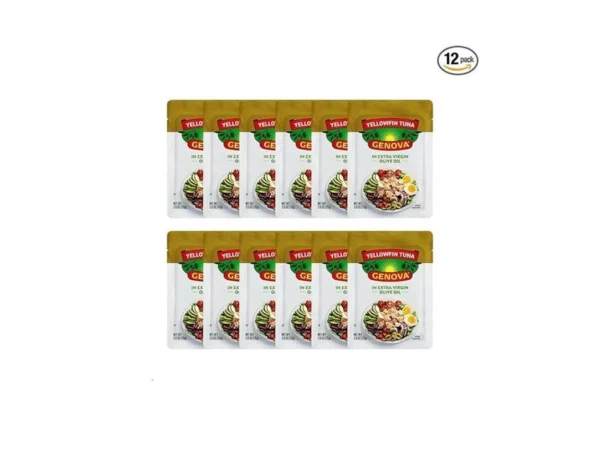 Genova Premium Yellowfin Tuna In Olive Oil, 2.5 Ounce Packets,