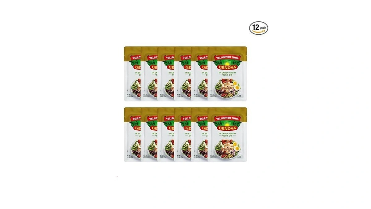 Genova Premium Yellowfin Tuna In Olive Oil, 2.5 Ounce Packets,