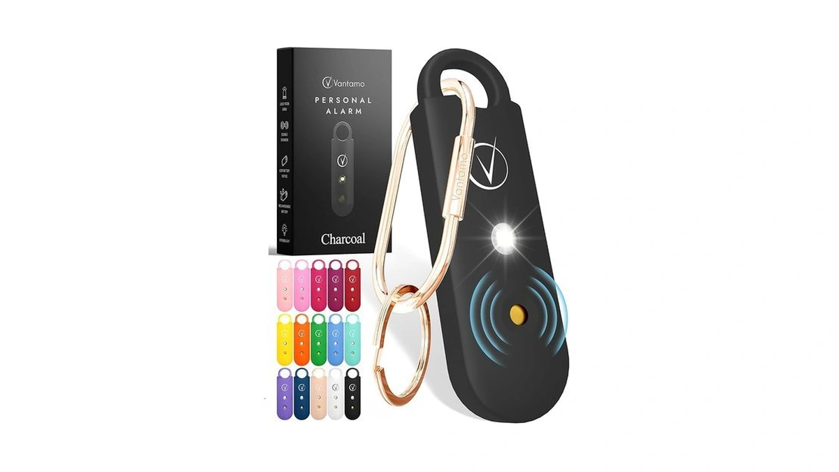 Vantamo Personal Alarm For Self Defense With Low Battery Notice,