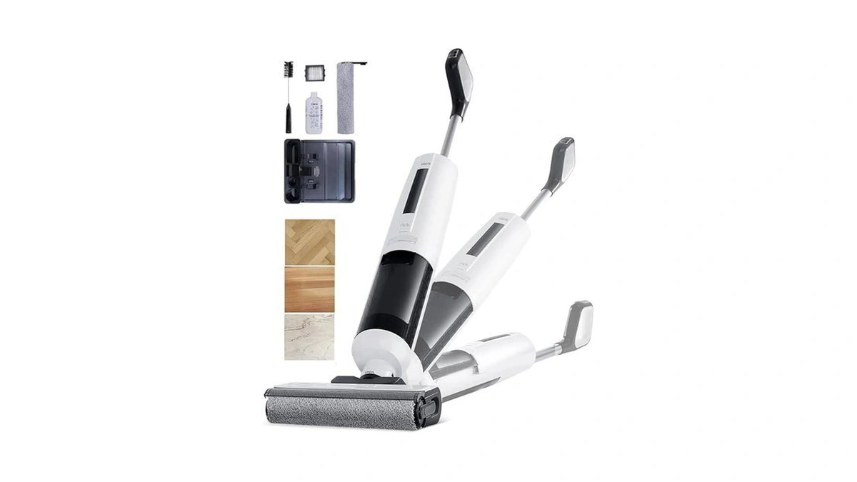 Self-cleaning Wet Dry Vacuum Mop Combo,cordless Floor Cleaner For Hardwood/tile
