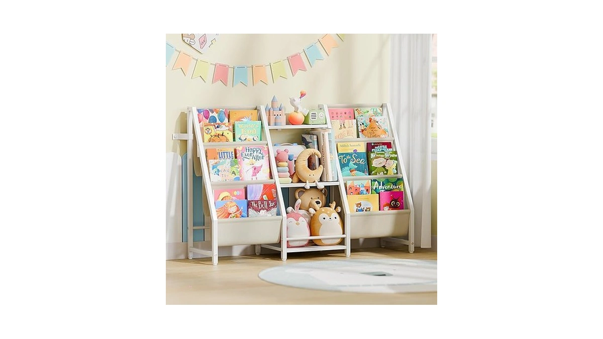 Kids Bookshelf Toy Storage Organizer - Book Shelf For Kids