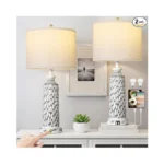 Qimh 26" Table Lamps Set Of 2, Modern Bedside Lamps