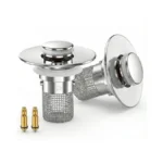 Bathroom Sink Drain Strainer Hair Catcher- Anti-clog, Odor & Insect
