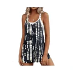 Ekouaer Rompers For Women Summer Casual Sleeveless Short Overalls Boho
