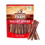 Natural Farm Gullet Sticks (6 Inch, 25 Pack), Grain-free, Preservative-free