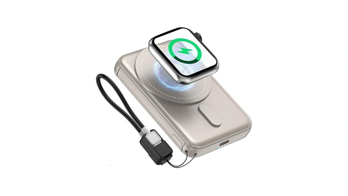 Sixthgu Magnetic Portable Charger, 3 In 1 Wireless Power Bank