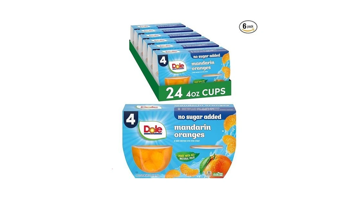 Dole Fruit Bowls No Sugar Added Snacks, Mandarin Oranges, 4oz