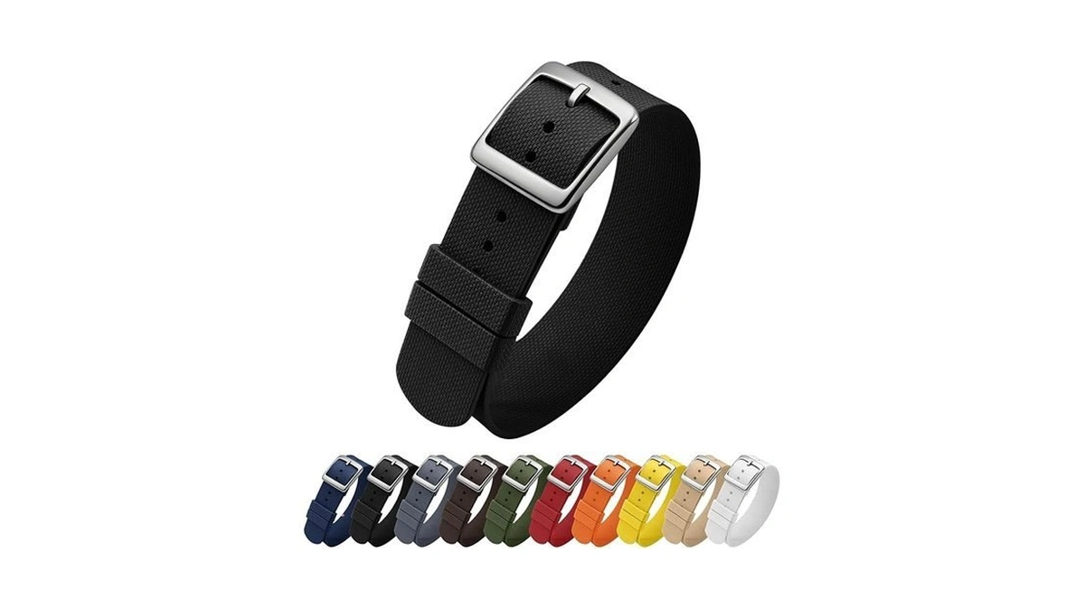 Ullchro Watch Strap Fkm Rubber Watch Strap 20mm Waterproof Silicone