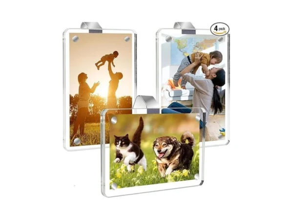 Crosmbhyre 3 Pack Car Picture Holder-clear Acrylic Sun Visor Photo