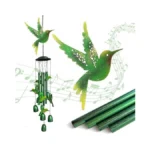 Hongland Wind Chimes For Outside,34" Hanging Metal Hummingbird Windchimes Outdoor,unique