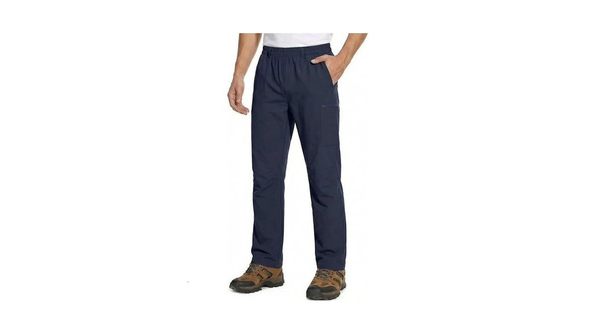 Auxo Men's Hiking Pants 4 Pockets Water Resistant Ripstop Outdoor