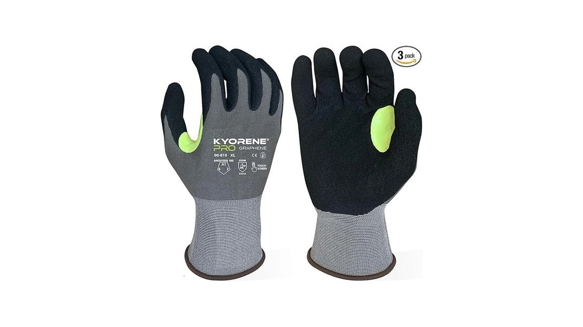 Armor Guys 00-810 Kyorene Pro Graphene Black Nitrile Work Gloves