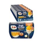 Dole Fruit Bowls Peaches & Crรจme Layers Snacks, 4.3oz 24