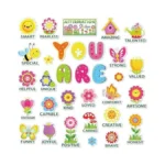 Jarthenaamcs Spring Bulletin Board Decorations Affirmation Station Bulletin Board Set