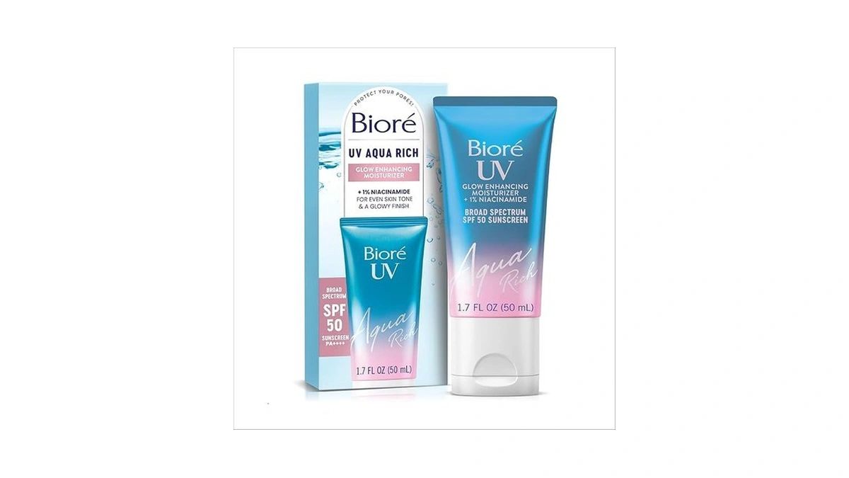 Bioré Uv Aqua Rich Glow Enhancing Moisturizer With Spf, Daily