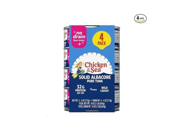 Chicken Of The Sea Wild Caught Solid White Pure Albacore,