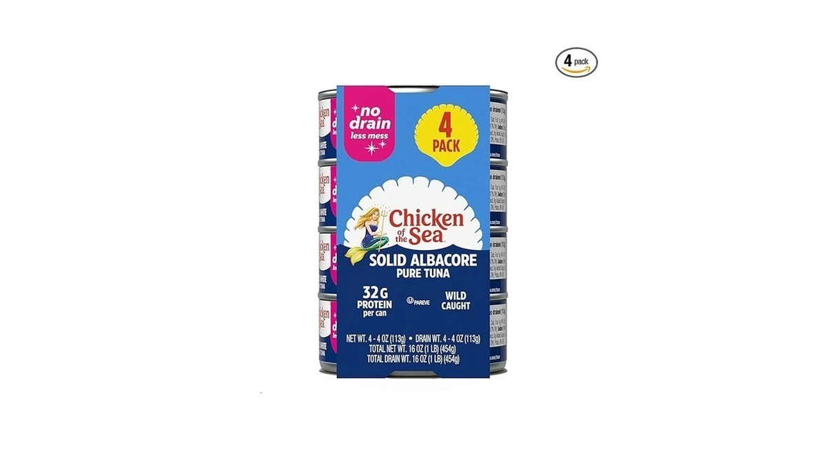 Chicken Of The Sea Wild Caught Solid White Pure Albacore,