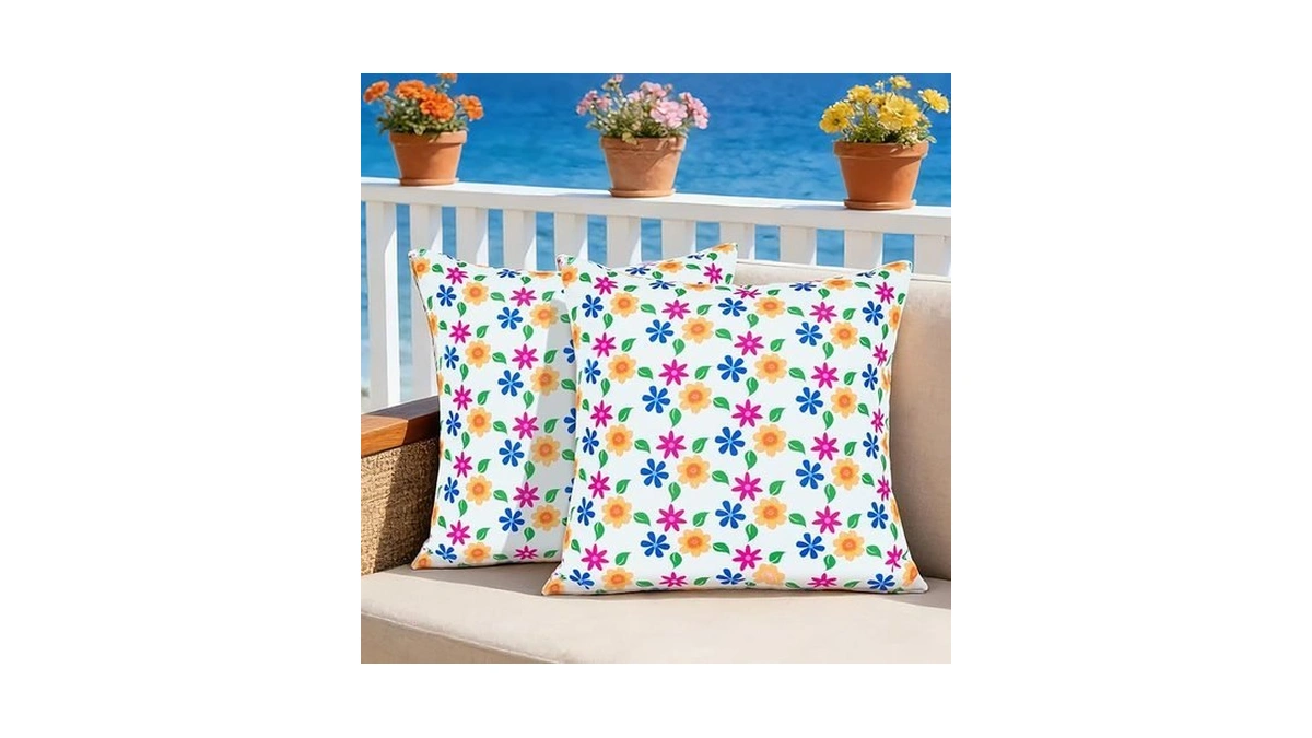 Eternal Beauty 18" X 18" Set Of 2 Outdoor Pillow