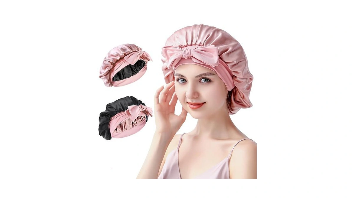 Silmana Silk Bonnet For Sleeping Women, 22 Momme 100% Mulberry
