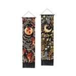 Artcreator Pack Of 2 Moon And Floral Tapestry Cottage Core
