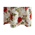 Elrene Home Fashions Christmas Poinsettia Grace Water- And Stain-resistant Vinyl