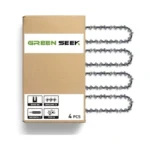 Green Seek [4 Pieces] 4 Inch Mini Chainsaw Chain,replacement Chains