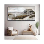 Ydysune Village Coastal Wall Art For Living Room - Retro