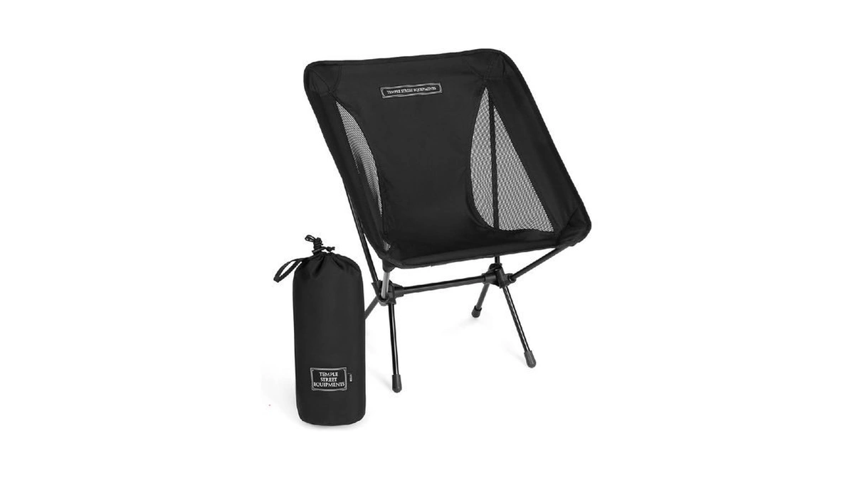Temple Street Equipment Tse Lc100 Compact Camping Chair, 2lbs Super