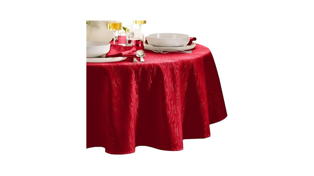 Elrene Home Fashions Continental Solid Texture Water, Stain & Wrinkle