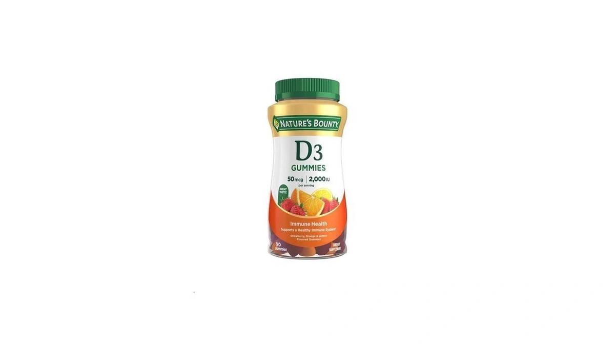 Nature's Bounty Vitamin D3 Gummies, Vitamin Supplement, Supports Immune Health,