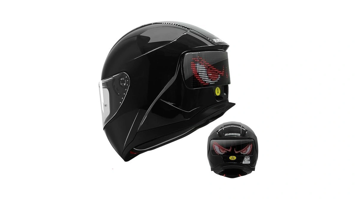 Moyaca Full Face Motorcycle Helmet - Dot Approved, App Programmable