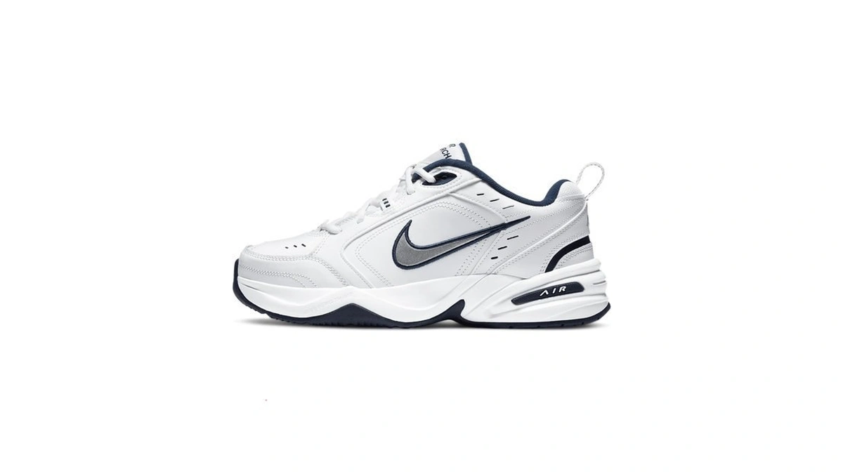 Nike Men's Nike Air Monarch Iv Training Shoes 9 (white/metallic