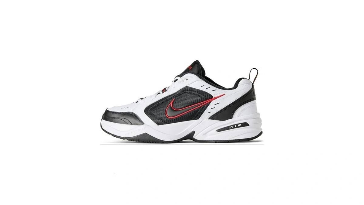 Nike Men's Air Monarch Iv Training/workout Shoes, White/black, 9