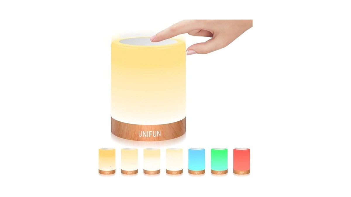 Unifun Touch Control Night Light - Rechargeable Bedside Table Lamp