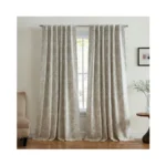 Elrene Home Fashions Giovanni Medallion Block Print Linen Blend Blackout