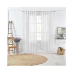 Elrene Home Fashions Bella French Country Cottage Core Tab-top Ruffle
