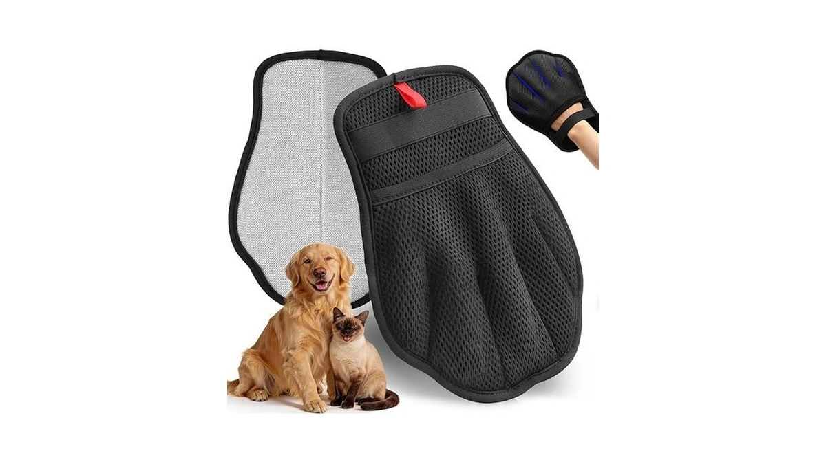 Luckinds Pet Hair Removal Gloves, Reusable Electrostatic Pet Removal Gloves