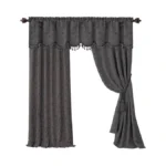 Elrene Home Fashions Mia Jacquard Scroll Blackout Window Curtain, 52"