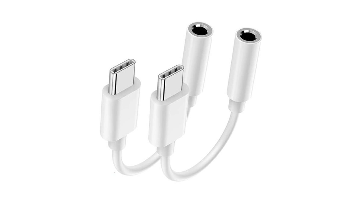 2 Pack Usb C To 3.5mm Headphone Jack Adapter For