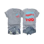Alltb 4th Of July Shirt Women Loves Jesus And America