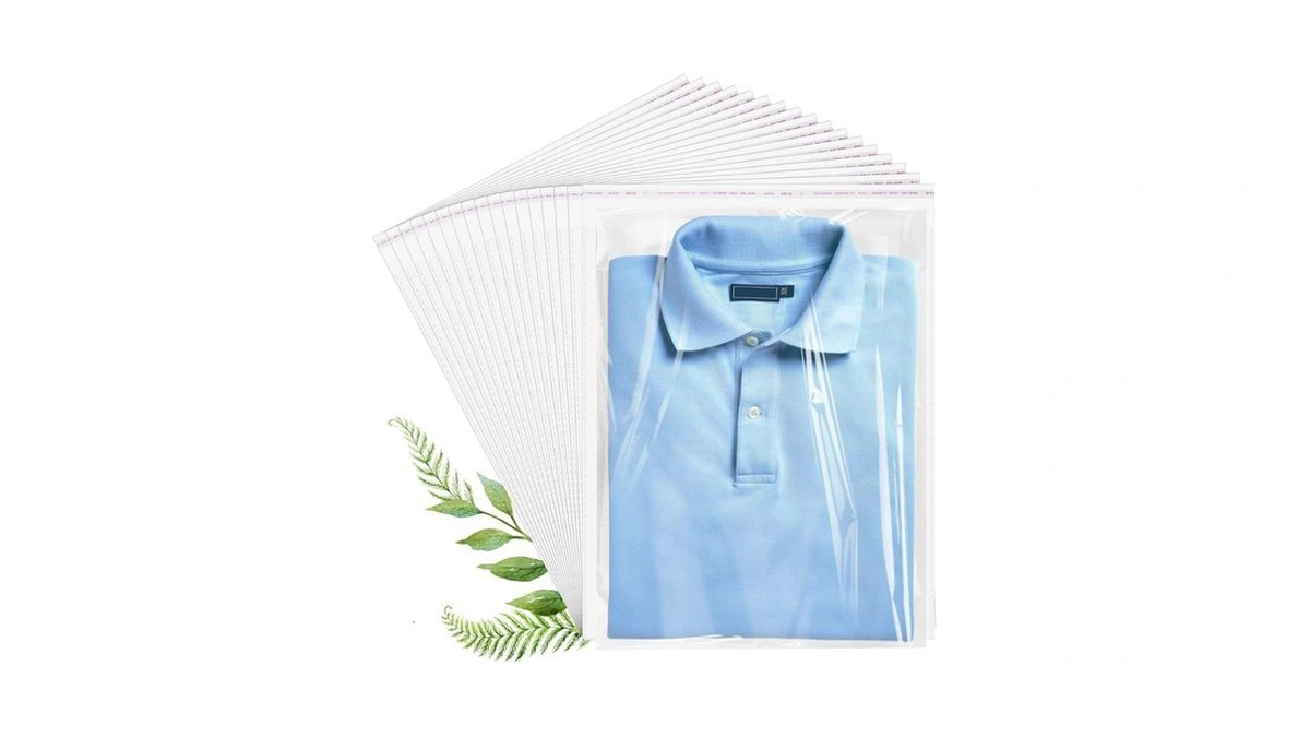 Cellophane Bags, 70 Pcs Resealable Clear Poly Bags For Clothes,