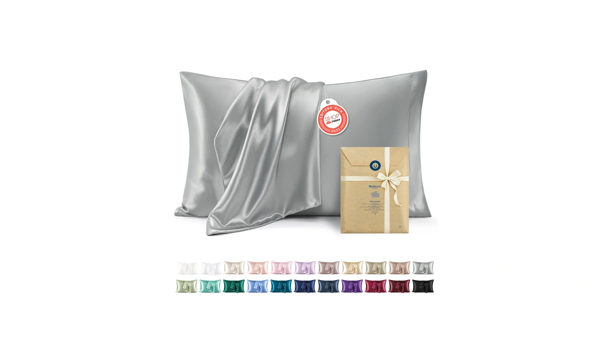 Bedsure Satin Pillowcase, Similar To Silk Pillow Cases Queen Size