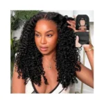 Cgry V Part Wig Human Hair Burmese Curly Upgrade U
