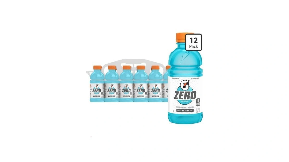 Gatorade Thirst Quencher Zero Sugar Sports Drink, Glacier Freeze, 12oz
