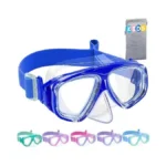 Vvinca Swim Goggles With Nose Cover, Kids Snorkeling Diving Mask